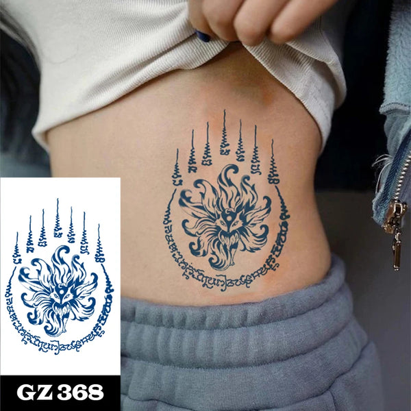 Semi-Permanent Temporary Tattoo Sticker for Men Boys Long-Lasting 1-2 Weeks Waterproof &amp; Realistic Body Arrow Tattoo Stickers