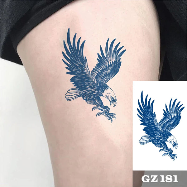 Semi-Permanent Temporary Tattoo Sticker for Men Boys Long-Lasting 1-2 Weeks Waterproof &amp; Realistic Body Arrow Tattoo Stickers