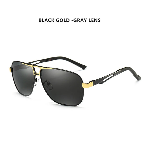 Top Aluminum Magnesium Square Polarized  Photochromic Sunglasses Men Sun Glasses Military Safety Driving Oculos De Sol Masculino