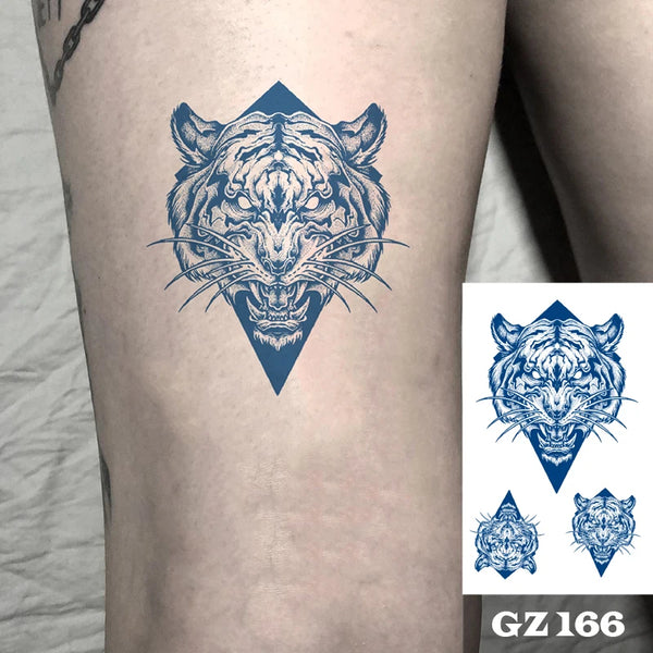 Semi-Permanent Temporary Tattoo Sticker for Men Boys Long-Lasting 1-2 Weeks Waterproof &amp; Realistic Body Arrow Tattoo Stickers