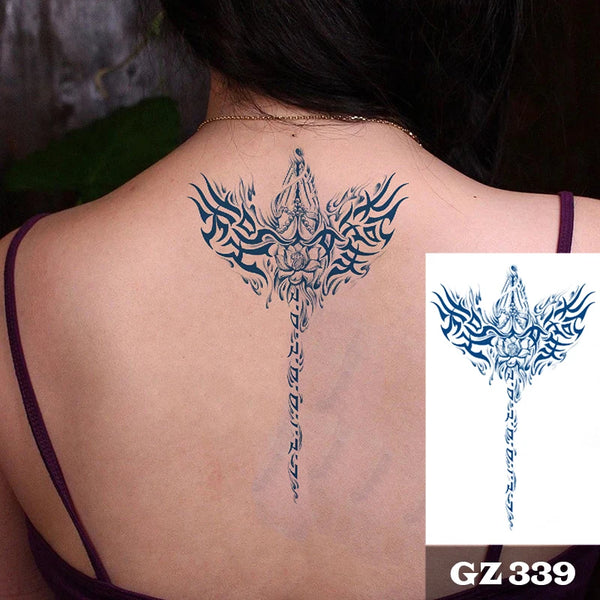 Semi-Permanent Temporary Tattoo Sticker for Men Boys Long-Lasting 1-2 Weeks Waterproof &amp; Realistic Body Arrow Tattoo Stickers