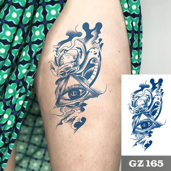 Semi-Permanent Temporary Tattoo Sticker for Men Boys Long-Lasting 1-2 Weeks Waterproof &amp; Realistic Body Arrow Tattoo Stickers