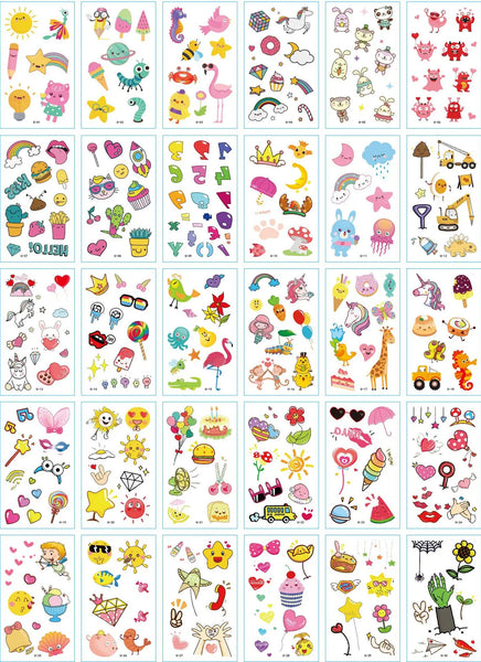 30Pcs/Set No Repeat Temporary Tattoo Stickers Waterproof Arm Clavicle Body Art Sticker Disposable butterfly tatouage temporaire