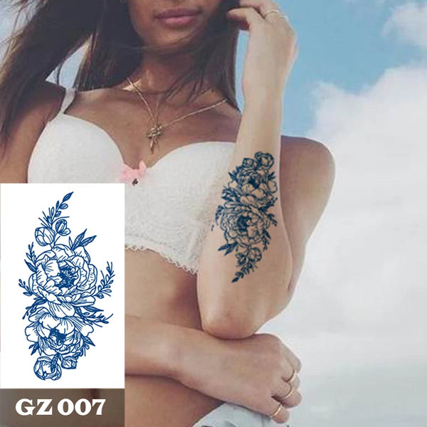 Semi-Permanent Temporary Tattoo Sticker for Men Boys Long-Lasting 1-2 Weeks Waterproof &amp; Realistic Body Arrow Tattoo Stickers