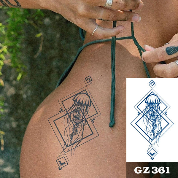 Semi-Permanent Temporary Tattoo Sticker for Men Boys Long-Lasting 1-2 Weeks Waterproof &amp; Realistic Body Arrow Tattoo Stickers