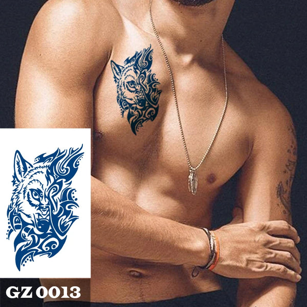 Semi-Permanent Temporary Tattoo Sticker for Men Boys Long-Lasting 1-2 Weeks Waterproof &amp; Realistic Body Arrow Tattoo Stickers