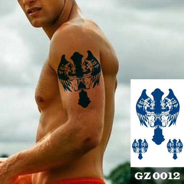 Semi-Permanent Temporary Tattoo Sticker for Men Boys Long-Lasting 1-2 Weeks Waterproof &amp; Realistic Body Arrow Tattoo Stickers