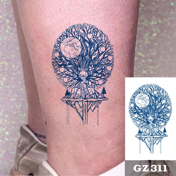 Semi-Permanent Temporary Tattoo Sticker for Men Boys Long-Lasting 1-2 Weeks Waterproof &amp; Realistic Body Arrow Tattoo Stickers