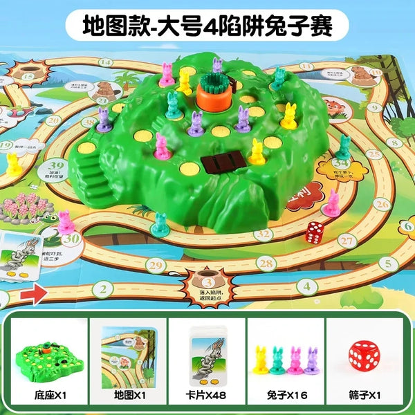 New Rabbit Trap Puzzle Toy Children's Dual Play Parent Child Interactive Multiplayer Board Game CompetitionStrategy Game