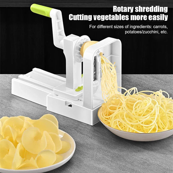 Vegetable Grater Potato Spiral Slicer Whirlwind Fruit Vegetable Spiral Machine Noodle Maker Multifunctional Kitchen Gadgets