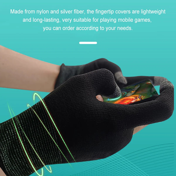 2pcs Finger Thumb Sleeve Gloves For Gamer Non-scratch Portable Mobile Gaming Gloves Gaming Accessories Comfortable Sweat Proof