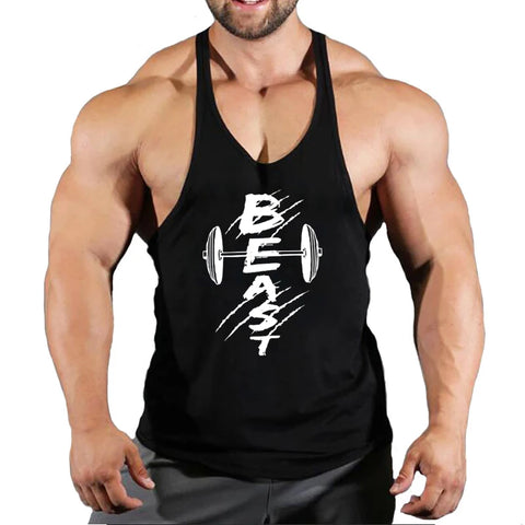 Summer Brand Fitness Tank Top Men Bodybuilding 2023 Train Gyms Clothing Fitness Men Shirt Running Vest Cotton Singlets Muscle