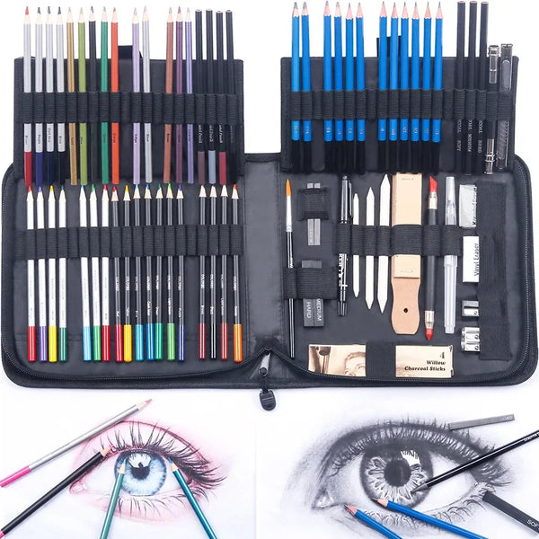 Art Painting Set 35/83 Pieces Art Set Sketching Color Lead Pencil High Quality Set Art Professional School Drawing Supplies