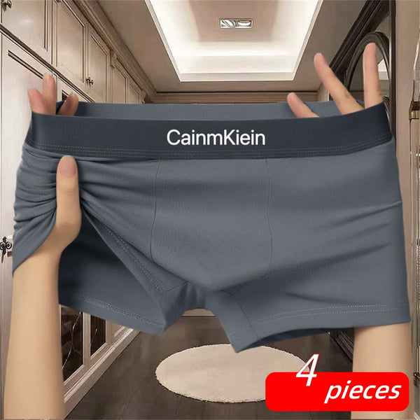 4 pcs  Men's Underwear Hombre Panties Boxers Short Solid Male Underwear Soft Men Panties Shorts Underwear