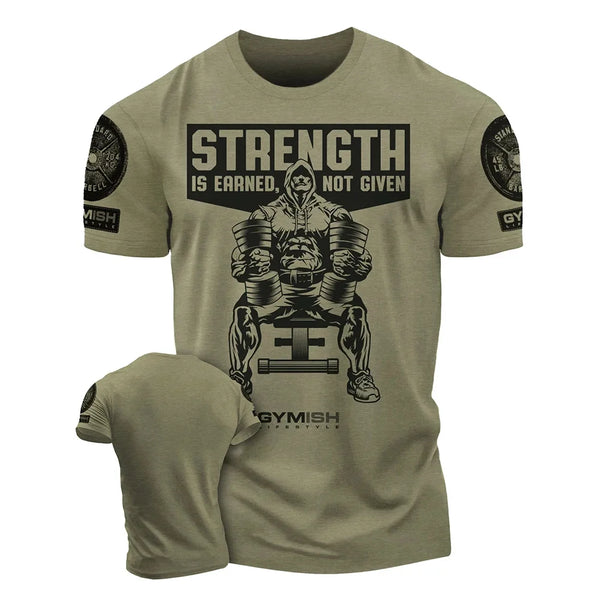 3D men's printed training T-shirt, fun gym short sleeved T-shirt, elastic breathable top