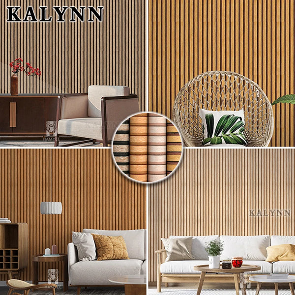 Wood Grating Wallpaper Self-Adhesive Removable Peel and Stick Wall Paper Countertop Cabinet Vinyl Decoration Stickers Width 45CM