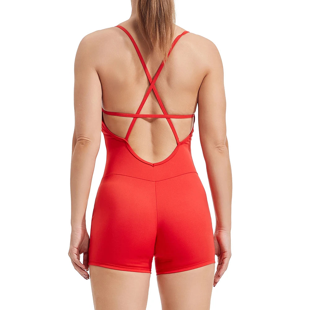 Fitness Women Yoga Set Workout Sport Suit Backless Jumpsuit Sexy Sleeveless Tracksuit Gym Running Sportswear High Waist Leggings