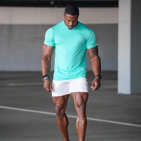 2024 New largetype Men Compression T-shirt men Sporting Skinny Tee Shirt Male Gym Running Black Quick dry T-shirt Fitness Sports