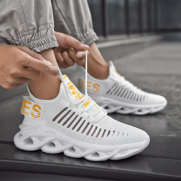 Men Shoes Comfortable Sneakers Breathable Running Shoes For Women Mesh Tennis Sports Shoes Outdoor Air Waling Casual