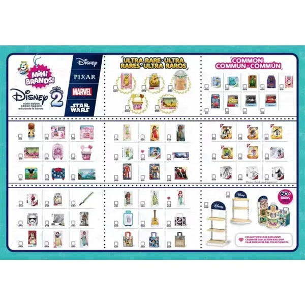 Disney 5 Surprise Capsule Toys Mini Brands Series 3 Mystery Blind Box Fashion Surprise Ball Cartoon Figures Collectible Toys