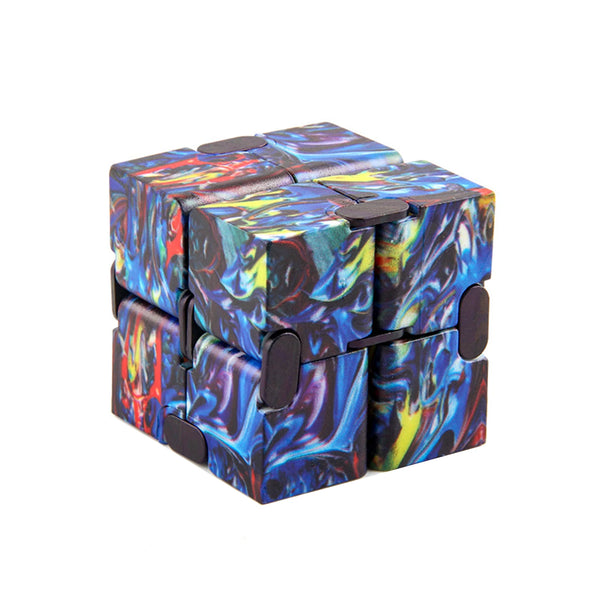 2024 New Fidget Toy Autism Anti Stress Relief Infinity Cube Magic Cube Office Flip Cubic Puzzle Stop Stress Reliever Autism Toy