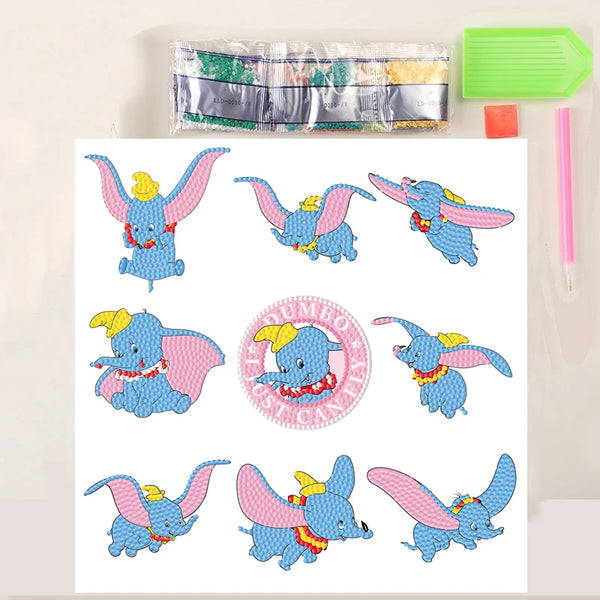 DIY Diamond Painting Stickers for Kids Cartoon Pokemon Crystal Mosaic Sticker Painting By Number Art Crafts Gift