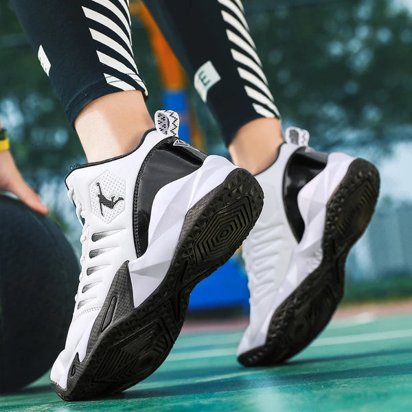 Brand Leather Men Sneakers Comfortable Basketball Non-Slip Lightweight Shoes Men's Training Basket Waterproof Basketball Boots