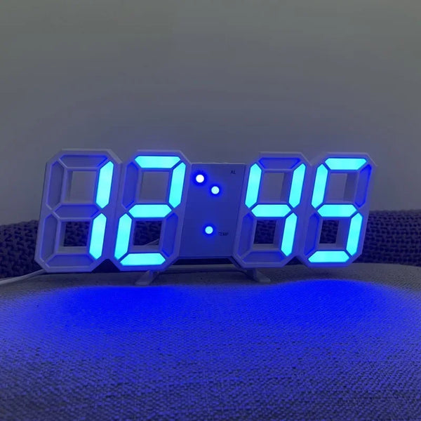 Led Digital Clock Large 3D LED Digital Clock Multifunctional Creative USB Plug-in Clock Home Decoration Desk Decor Table Alarm