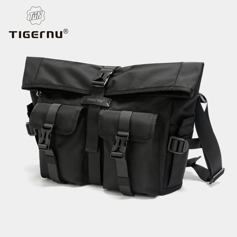 Lifetime Warranty Fashion Shoulder Bag For Men Crossbody Bags Male Expandable Bag 13.3inch Laptop Bag Messenger Bag Boys Handbag