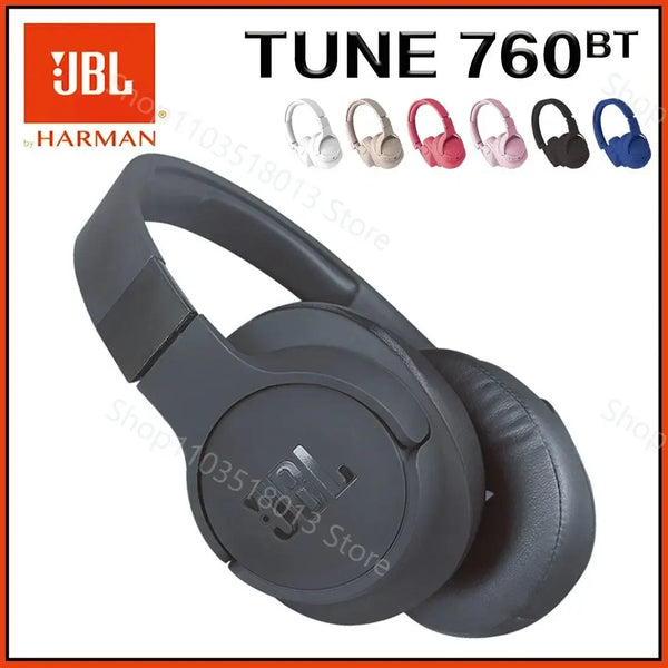 Original JBL Tune 760NC Wireless Headphones Active Noise Cancellation Headset Gaming with Mic JBLT760NC Bluetooth Earphones