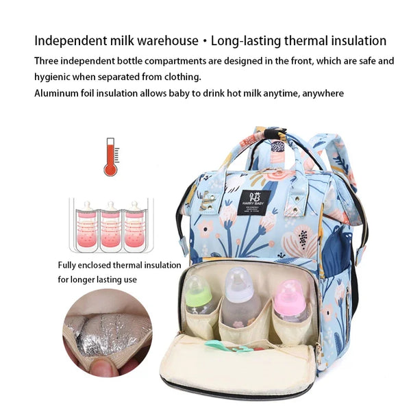 Diaper Bag Backpack Large Capacity Lightweight Mother Baby Bag Mom Backpacks Crossbody Waterproof Travel Bag Organizer