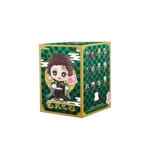 Demon Slayer Tanjiro Kamado Nezuko Agatsuma Zen'itsu Student Cartoon Anime Toy Ornament Surprise Gift Box Blind Box Figure Gift