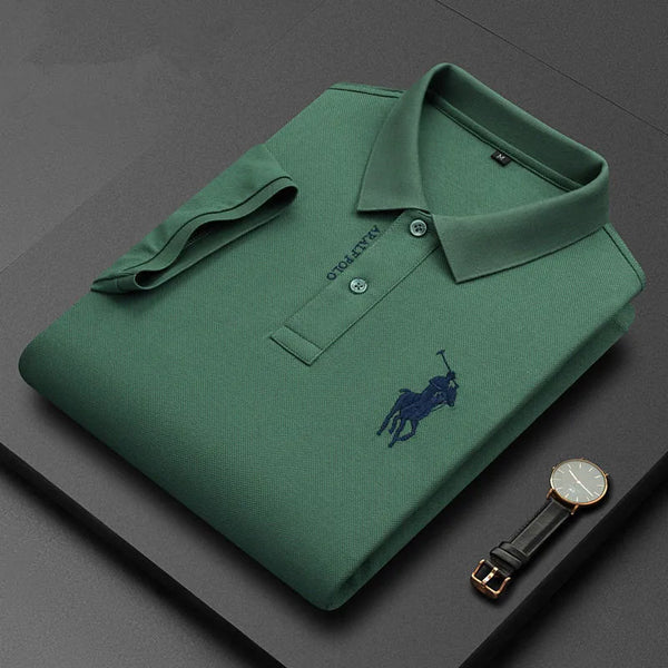 Men's Lapel POLO Shirt Summer Fashion Casual Business High Quality Comfortable Printed T-shirt Men's New POLO Shirt Clothing