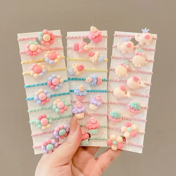 Hair Accessories Girls Bands Scrunchies Elastiques Cheveux Fille Gift Band Elastic Kids Nylon Rubber Cartoon Wholesale Cute