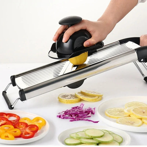 Multifunction Vegetable Slicer Stainless Steel Lemon Cutter Onion Potato Carrot Cabbage Cutting Tools Adjustable Kitchen Gadgets