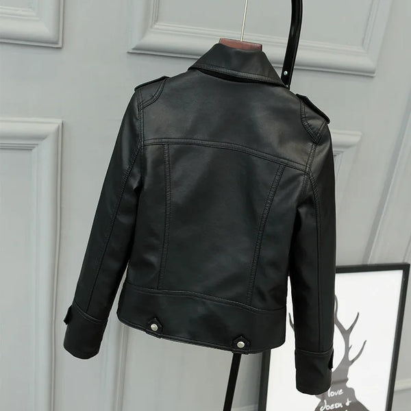 Korean Version of Slim PU Leather Jacket Women's 2023 Spring / Autumn Winter  New Motorcycle Leather Short Coat