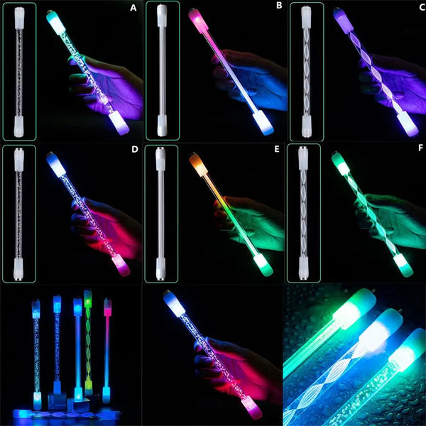 Adult Kids Anti-slip Antistress LED Flash Writing Tools Spinning Pen Stress Reliever Spinner Toy