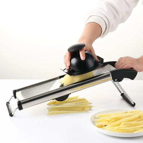 Multifunction Vegetable Slicer Stainless Steel Lemon Cutter Onion Potato Carrot Cabbage Cutting Tools Adjustable Kitchen Gadgets