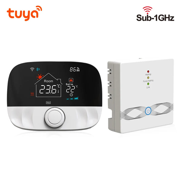 Tuya Smart Home Wifi Wireless Thermostat RF Battery Gas Boiler Water Heating  Digital Temperature Controller Alexa Google Home