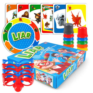 Liar Fibber Board Game for Kids - Educational Party Game with Noses & Glasses, Promotes Family Fun and Interaction, 2-4 Players