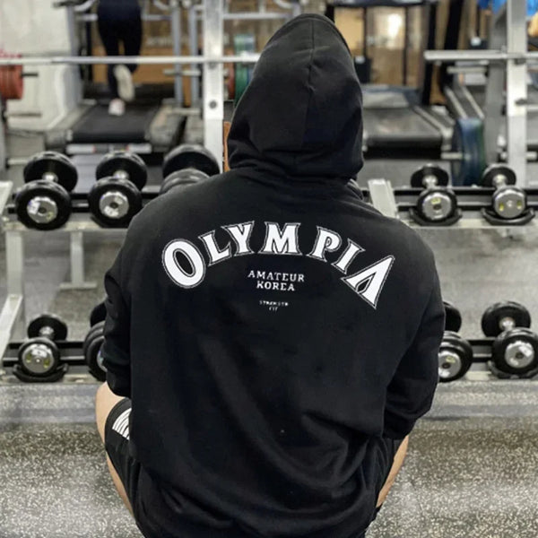 Men's Casual Hoodies Man Bodybuilding Basketball Sports Sweatshirt Sportswear Workout Hooded Pullover Male Gyms Fitness Clothing