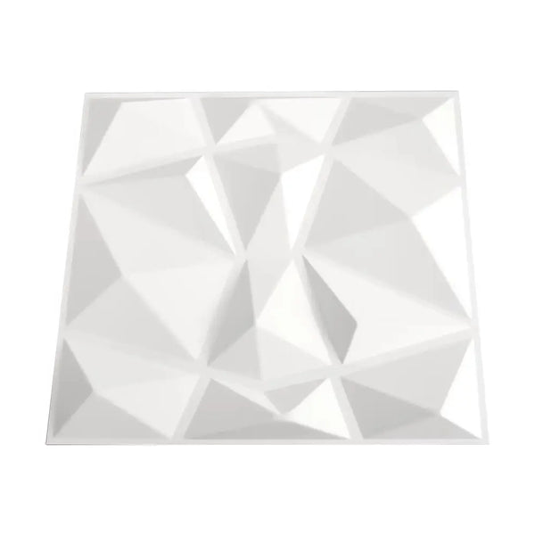 12pcs Decorative PVC 3D Diamond Wall Panels