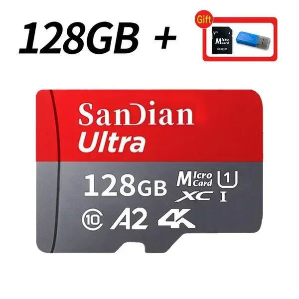 1TB Original SD Card 2TB Large Capacity Memory Cards Micro TF/SD Card 512GB High Speed Flash Card for PC/Desktop/Mac/Cameras