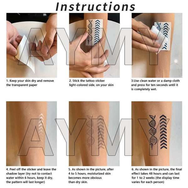 Ephemeral tattoo semi-permanent man fake tattoo stickers Temporary waterproof arm and shoulder tattoos for men woman  Transfer