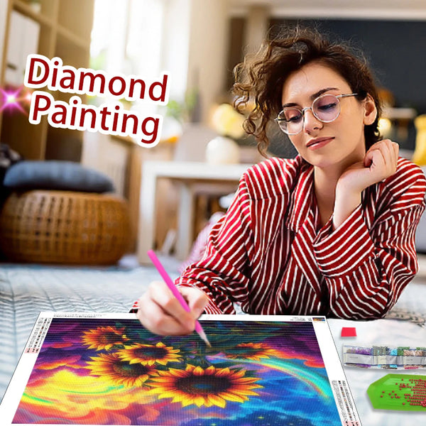 RUOPOTY Diamond Painting Dragon Art Picture Animals Full Round Square Drills Diamond Rhinestone Art Embroidery Set Diy Crafts