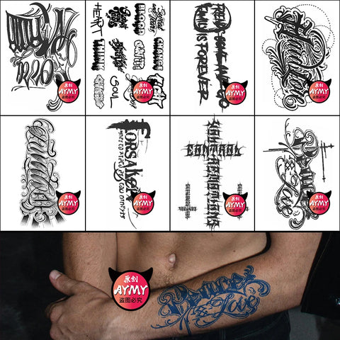 Temporary tattoos Transfer waterproof Men's long lasting man long duration herbal berry tattoo plants fake tattoo stickers