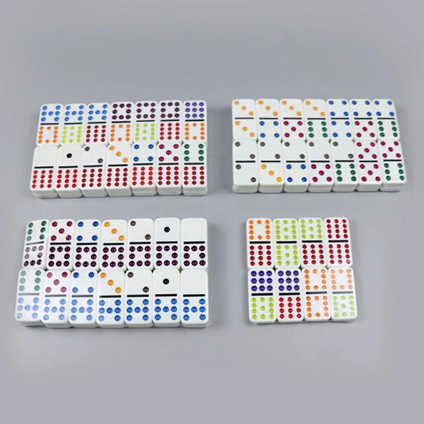 Mexican Train Dominoes Set,Dominoes Board Game,Educational Toy,91Tiles Toy,Classic Blocks Game for Adult,Kids,Travel Camping