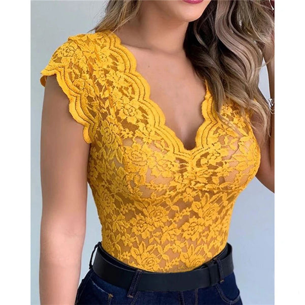 Sexy Lace Cami Bralette Crochet Vest Casual Solid Color Women Crop Top Trend Women Lace Hollow Out Crop Top For Ladies