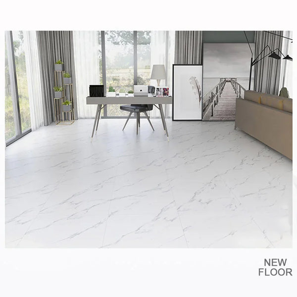 Vermeyen PVC Wall Sticker Matte Surface Non Slip Floor Tiles - Waterproof Self Adhesive Wall Decor for Bathroom Kitchen