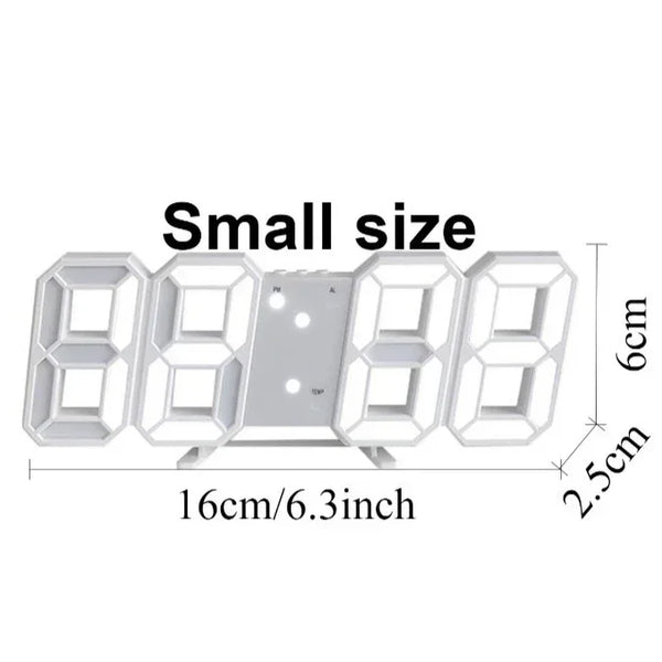 Led Digital Clock Large 3D LED Digital Clock Multifunctional Creative USB Plug-in Clock Home Decoration Desk Decor Table Alarm